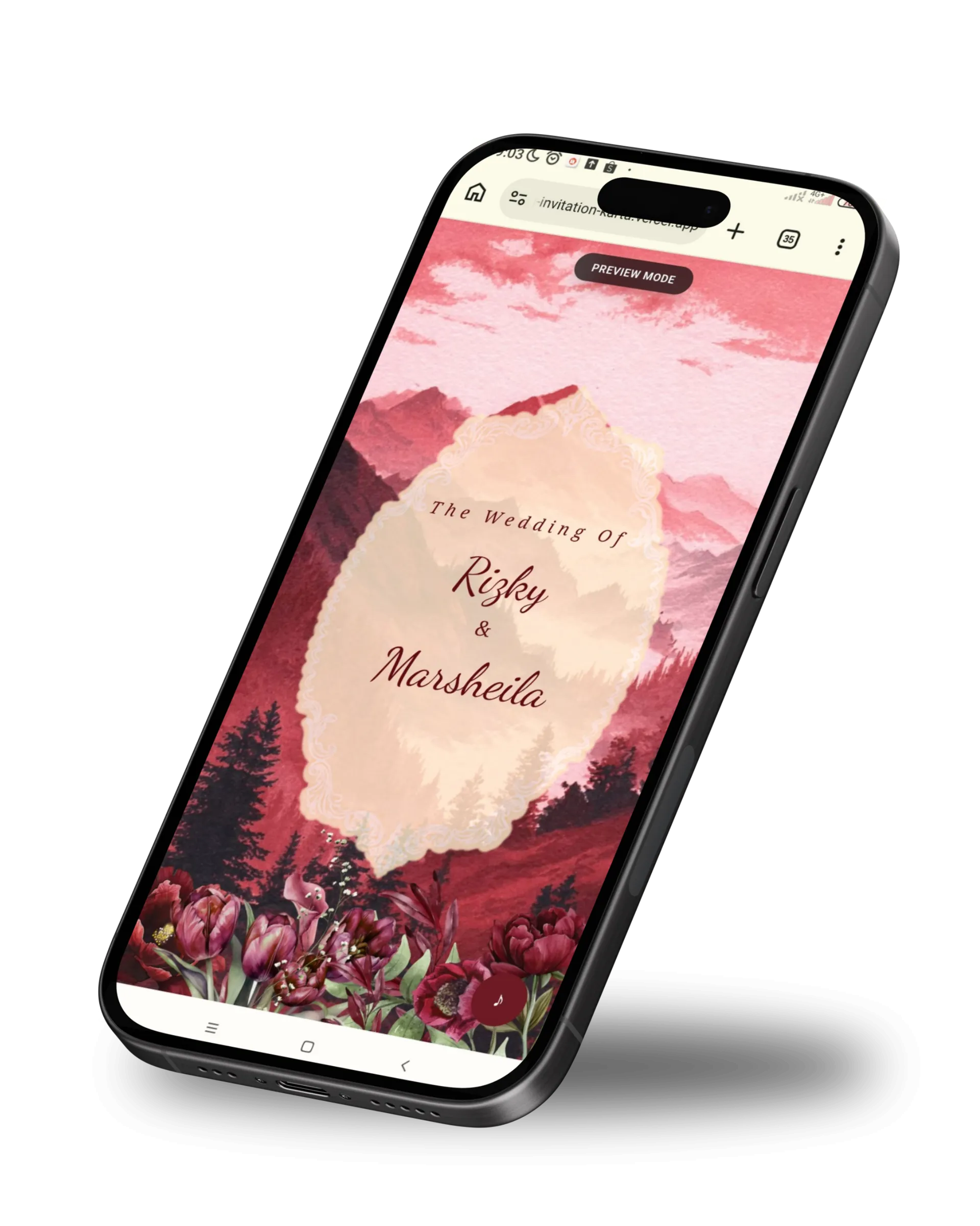 Mockup Tema Crimson Blossom